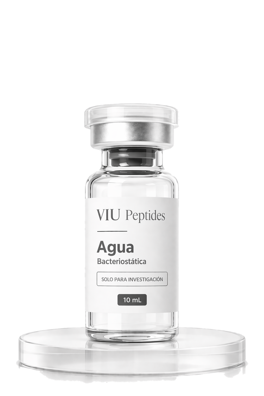 Vial ViuPeptides Agua bacteriostatica 10 ml