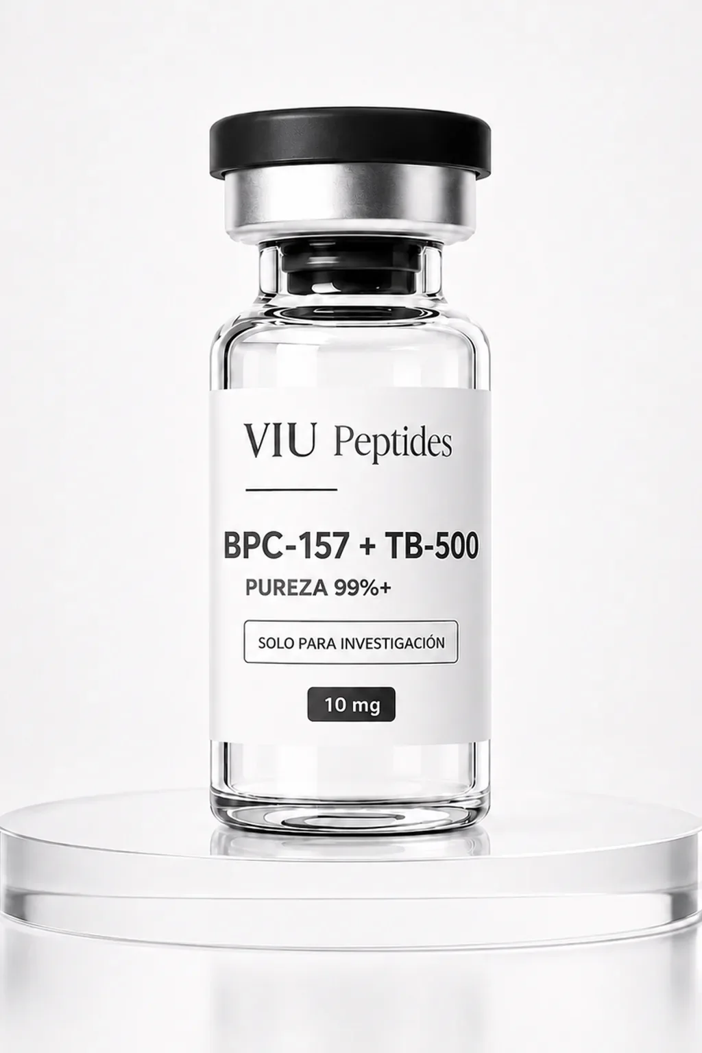 Vial ViuPeptides BPC-157 + TB-500 5 mg + 5 mg para investigación científica en México