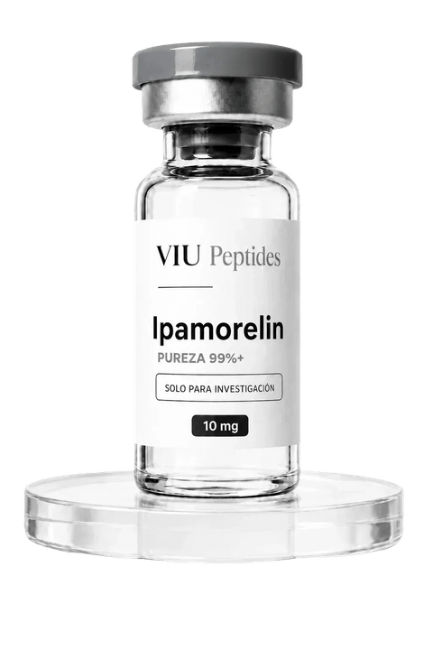 Vial ViuPeptides Ipamorelin 10 mg para investigación, México