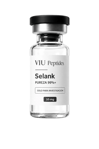 Vial ViuPeptides Selank 10 mg para investigación científica en México