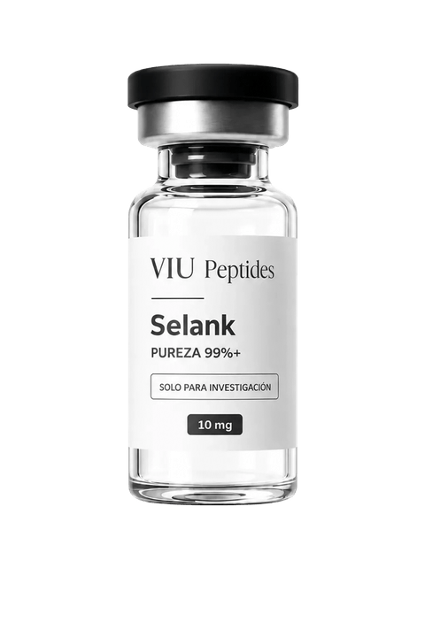 Vial ViuPeptides Selank 10 mg para investigación científica en México