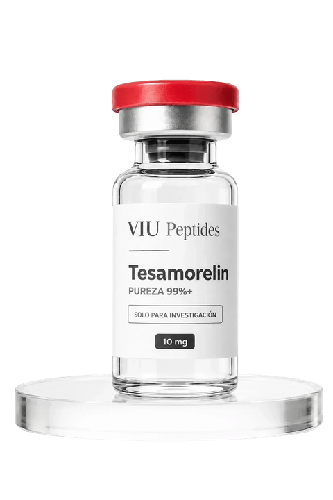 Vial ViuPeptides Tesamorelin 10 mg para investigación, México
