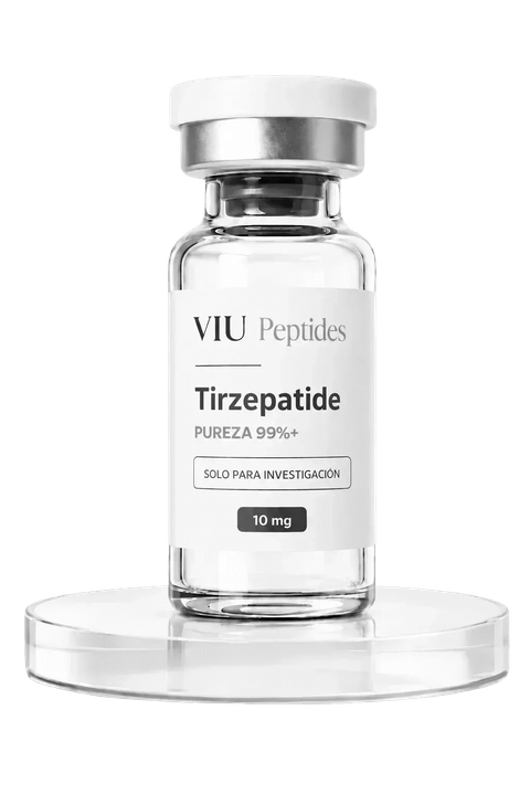 Vial ViuPeptides Tirzepatida 10 mg para investigación, México