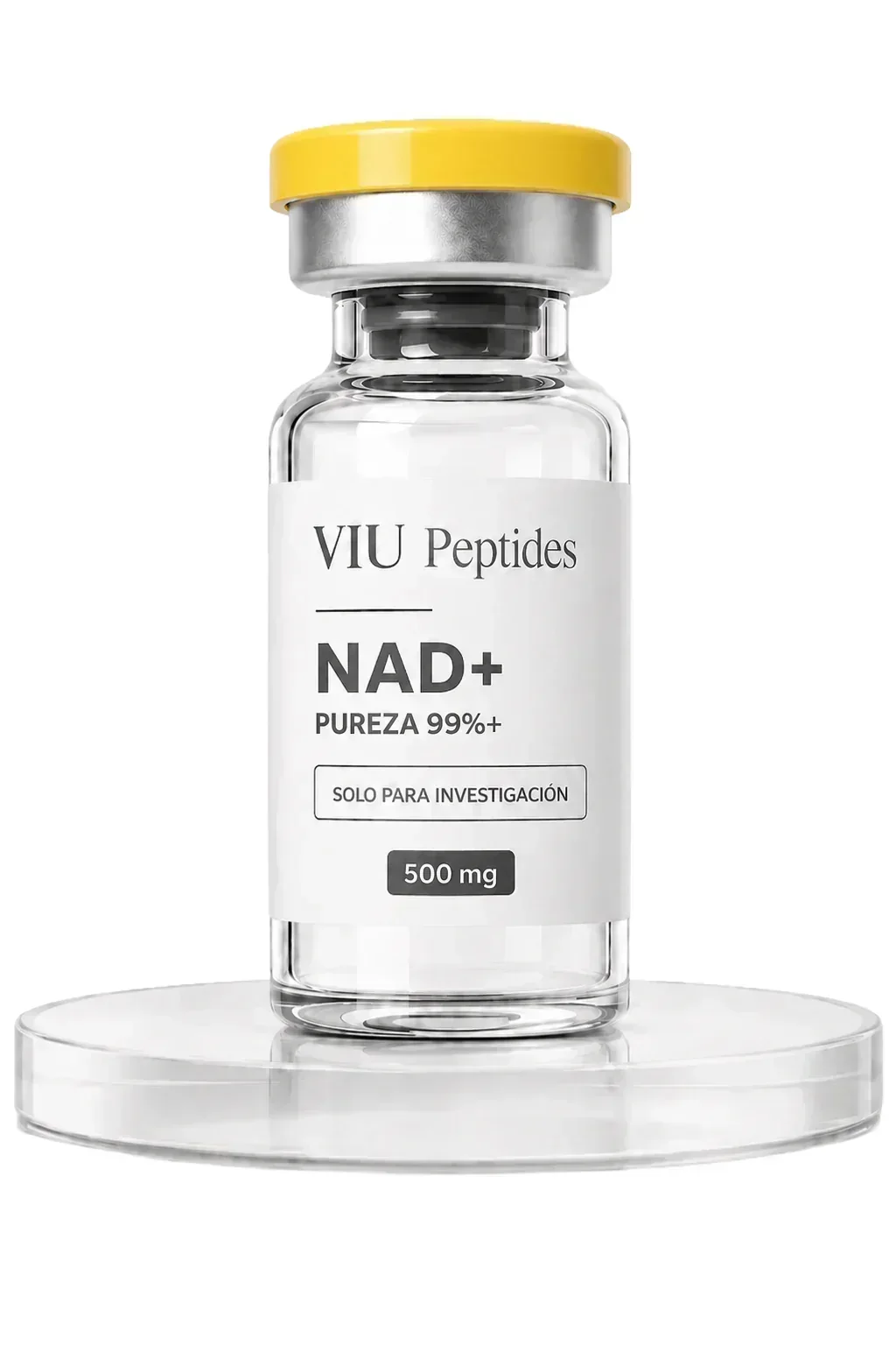 Vial ViuPeptides NAD+ 500 mg para investigación, México